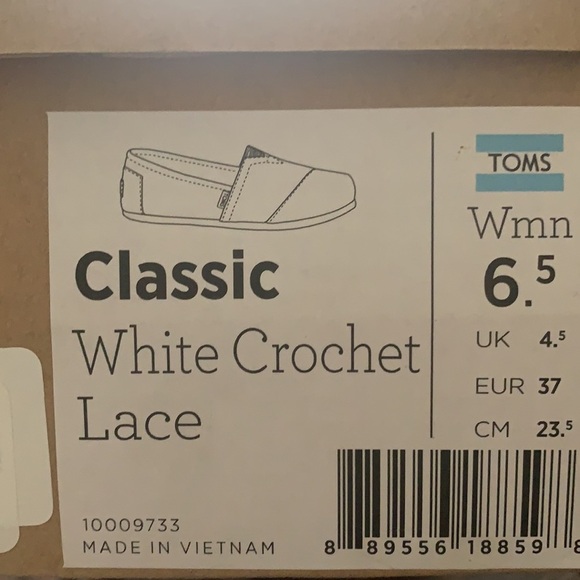 - TOMS CLASSIC NATURAL CROCHET SHOES - Picture 7 of 7